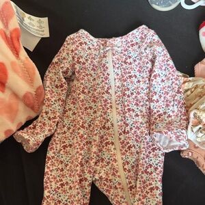 Floral Baby Sleeper with Double Zipper